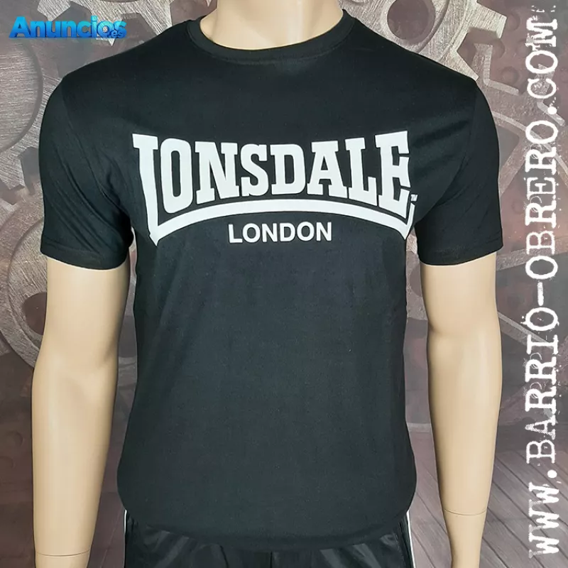 Camisetas Lonsdale - color negro