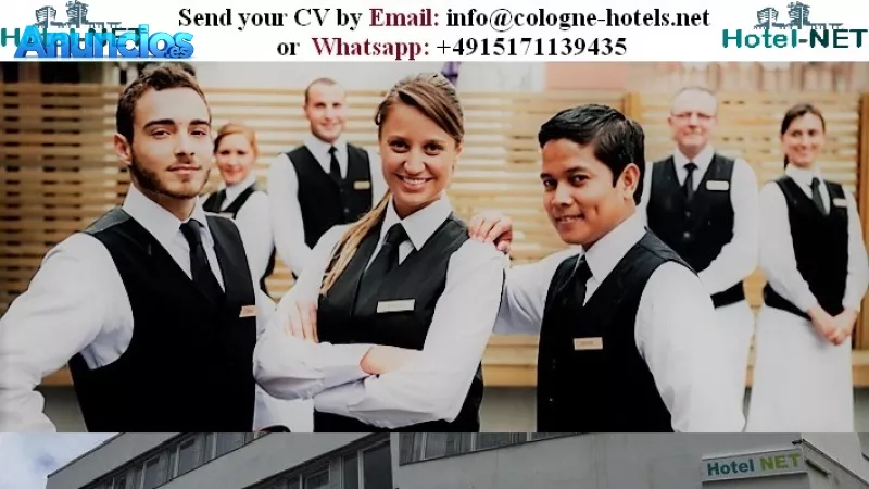Se necesitan empleados profesionales de la administración hotelera.
