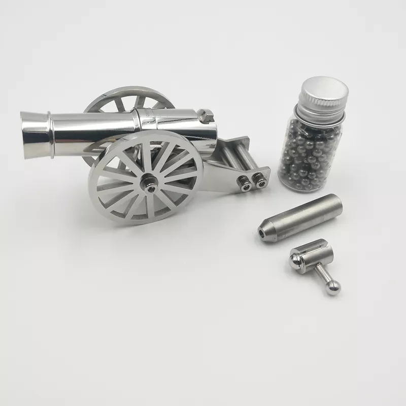 Kit de artillería en miniatura de acero inoxidable con diseño de cañón de Napoleón, de Metal, modelo