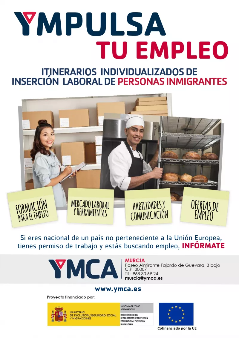 Si búscas empleo en Murcia y eres inmigrante, te ayudamos. 