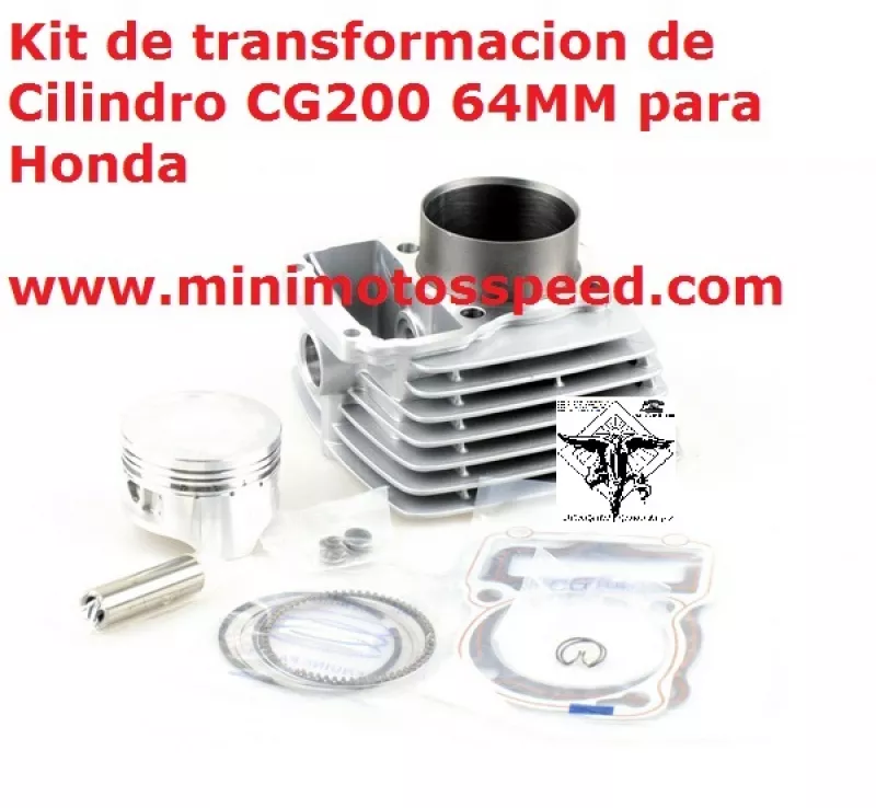 Kit de transformacion de Cilindro CG200 64MM para Honda. MOD-1471434834