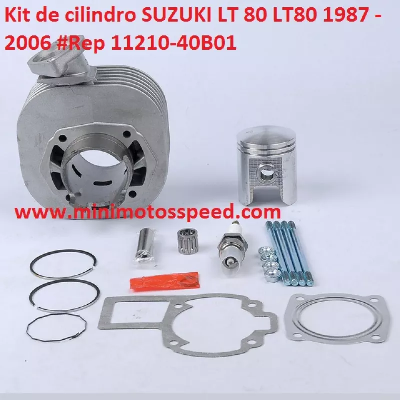 Kit de Cilindro SUZUKI LT 80 LT80 1987 - 2006 #Rep 11210-40B01 MOD-43466554