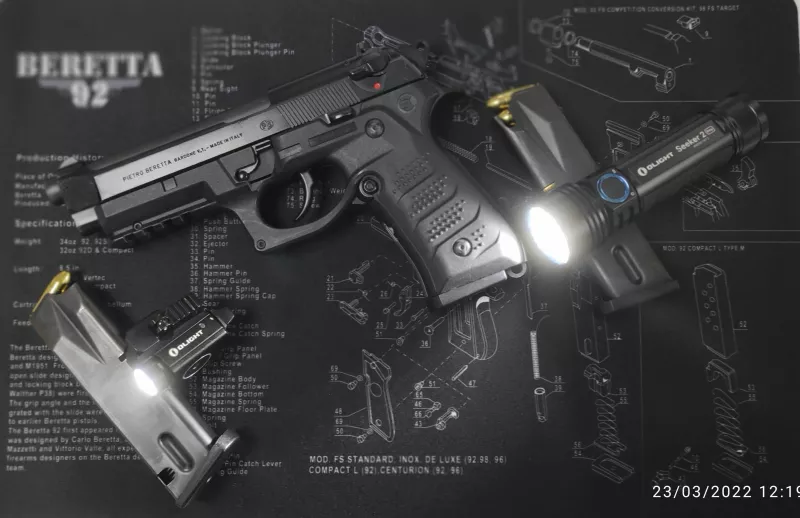 |*| RECOVER TACTICAL |*| BC2 Beretta Grip & Rail System for the Beretta 92 M9