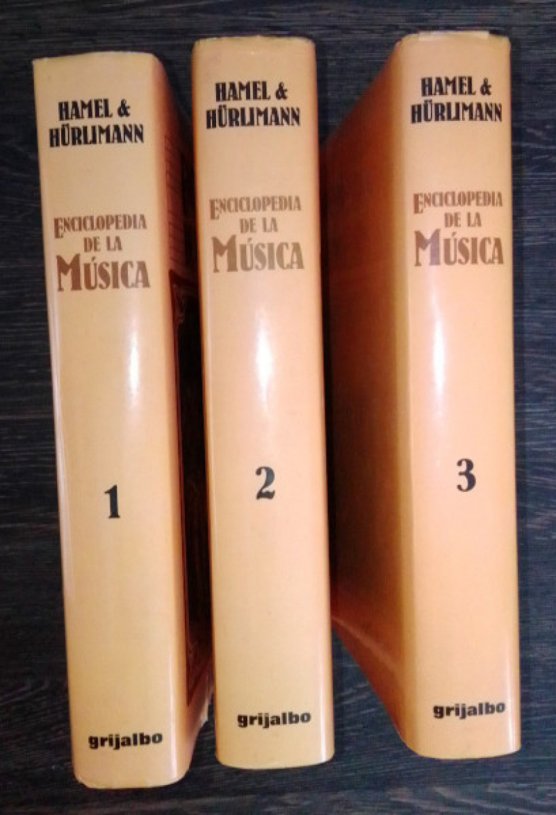 Enciclopedia de la musica tres tomos