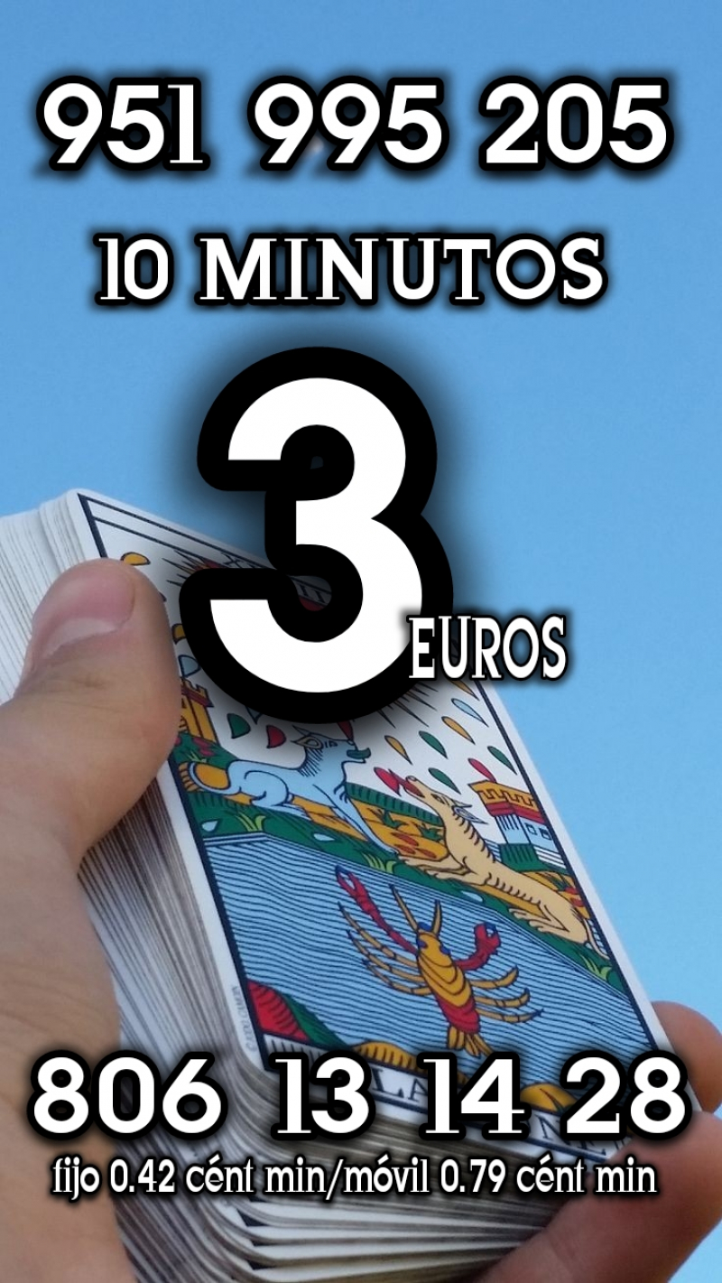 TAROT Y VIDENTES ECONÓMICO 10 MINUTOS 3 EUROS 