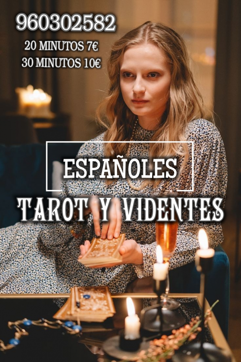 Tarot y videntes Españoles 30 minutos 10 euros 
