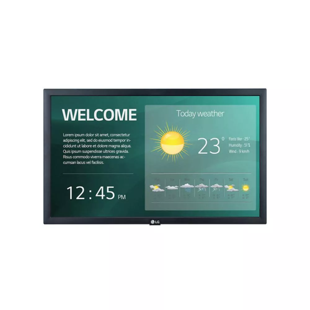 LG 22SM3G-B pantalla de señalización Pantalla plana para señalización digital 54,6 cm (21.5