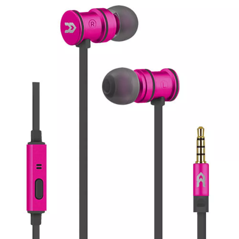 AV636RS auricular y casco Auriculares Dentro de oído Conector de 3,5 mm Negro, Rosa