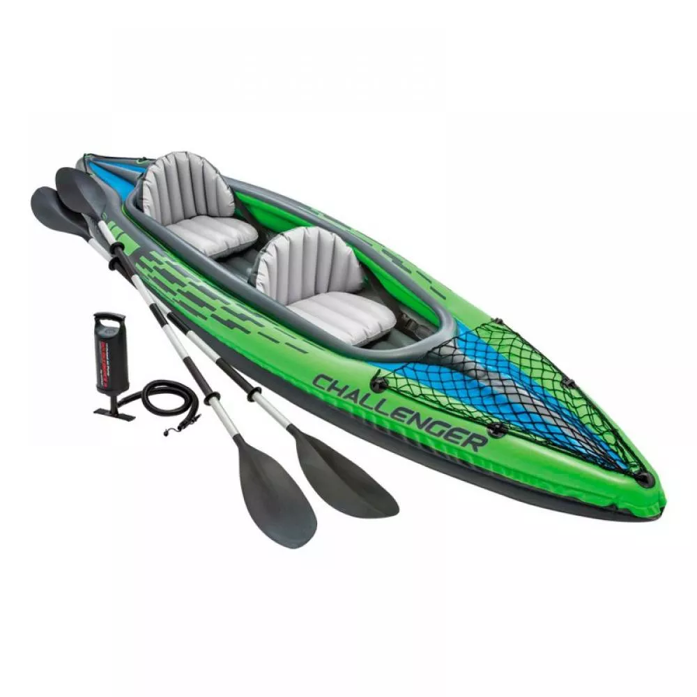 Intex 68306 -  kayak k2 deportivo inflable 2 personas max 180 kg 351 x 76 x 38 cm